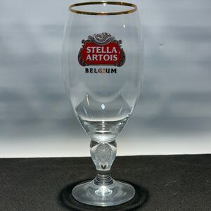 Stella Artois Glass with Gold Rim